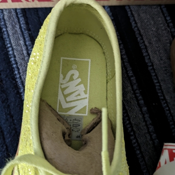 Vans Authentic Ice Cream Glitter Yellow Women Gum bottom VNOA38EMVK3 (2018) 0124 - Picture 8 of 10